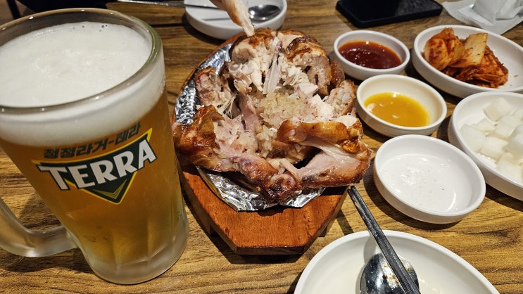 (한남동 맛집) 한남동한방통닭. 위치 이전 방문 솔직후기.