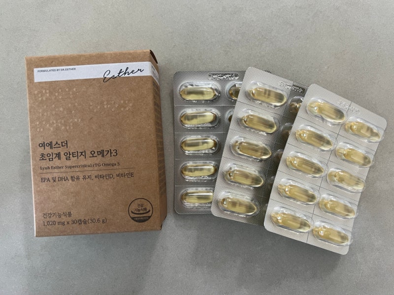 여에스더 국민영양제 추천! 흡수율 좋은 알티지오메가(rTG오메가3)