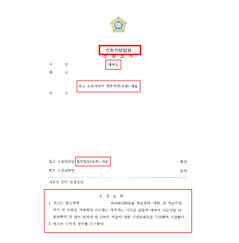 인천대여금변호사 민사소송은 관련 사진