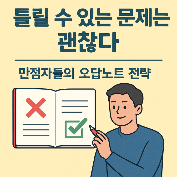  “오답노트는 왜 쓰나요?”에서 “이건 내 무기입니다”로 – 고득점자들의 오답노트 전략