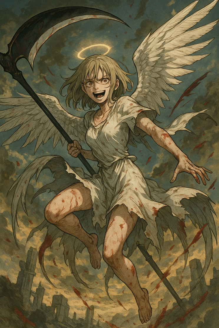  천사 소녀 일러스트