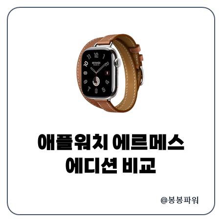 애플워치 5 에르메스 애플워치 10 차이점  비교