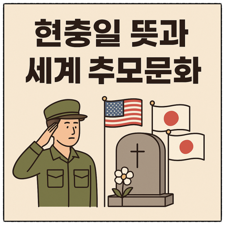  현충일 뜻(6월 6일) ㅡ휴무일과 세계의 추모문화