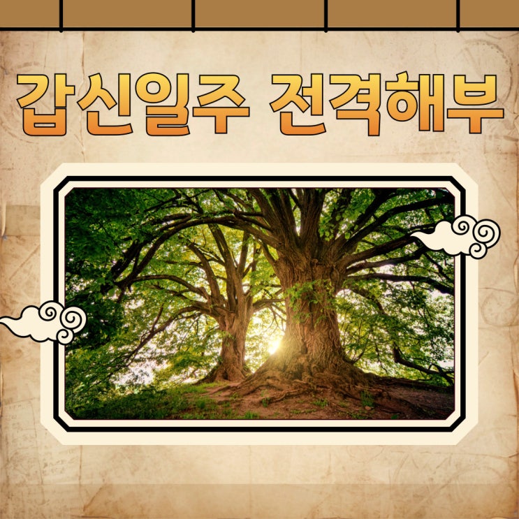  갑신일주 완전 해부 성격 궁합 직업운까지 한눈에 보기