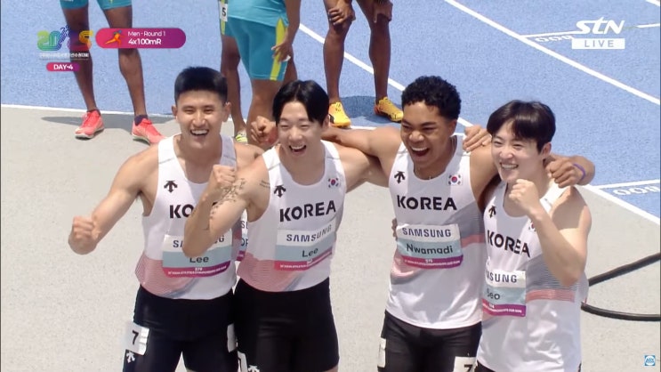 <b>남자 400ｍ 계주</b>, 예선 1위로 결선 진출…아시아선수권 첫... 