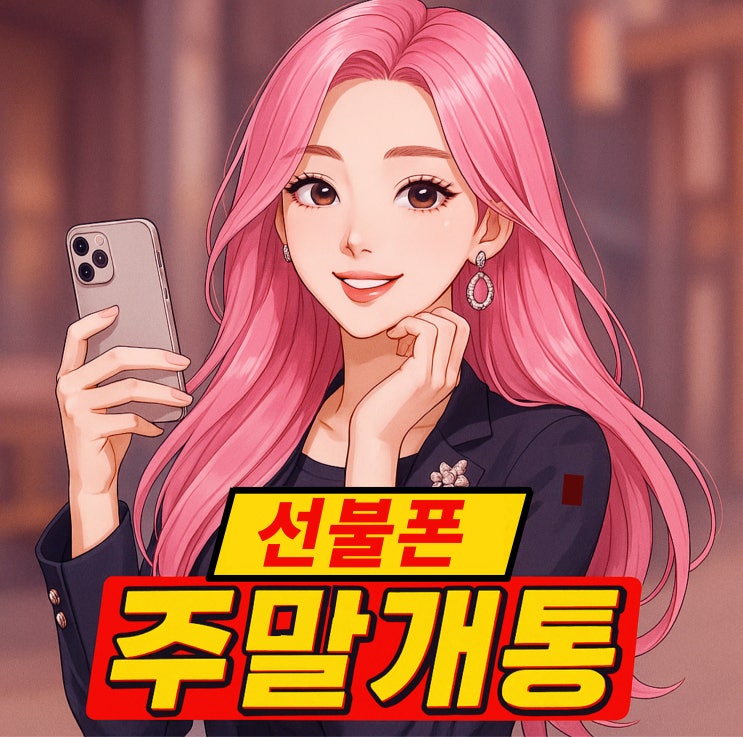  선불폰 주말개통 토요일 일요일도 가능해