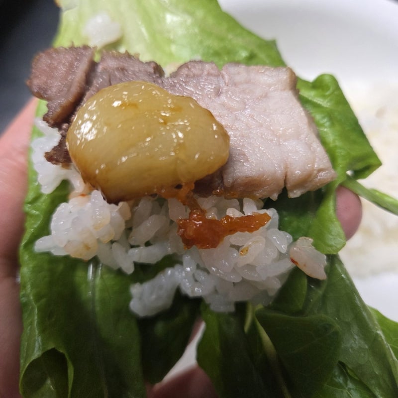 편스토랑 류수영 냄비 수육, 마늘 수육 초간단 레시피(냉동 앞다리살)