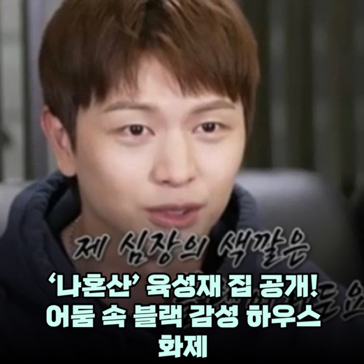 <b>육성재</b>, ‘나혼산’ 통해 <b>블랙 하우스</b> 최초 공개