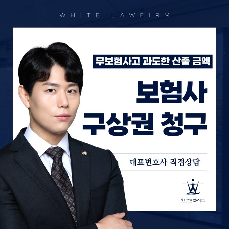  보험사 구상권 청구 과도하게 산출된 금액 축소한 사례(feat.무보험사고)