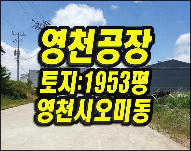  영천공장 경매 오미동 세은산업 매매