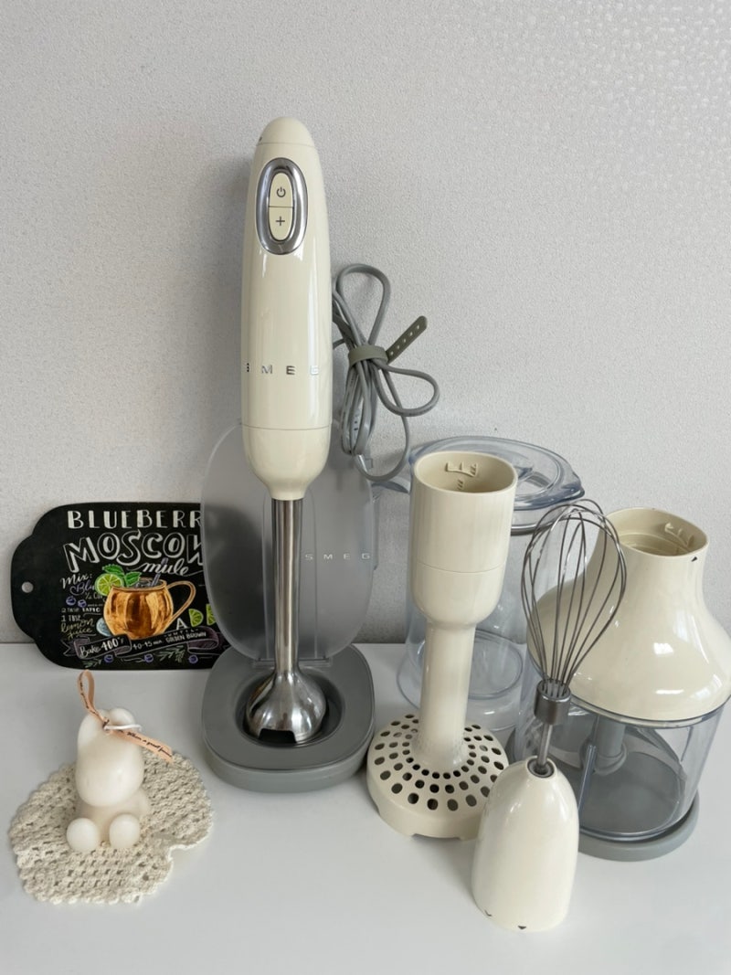 SMEG 핸드블랜더 크림 사용후기 스메그 핸드블렌더 사용법