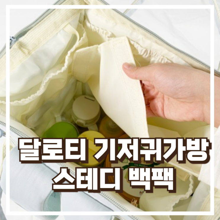  달로티 프리미엄 스테디 백팩 외출 준비가 쉬워지는 기저귀가방 리뷰, 혜택가