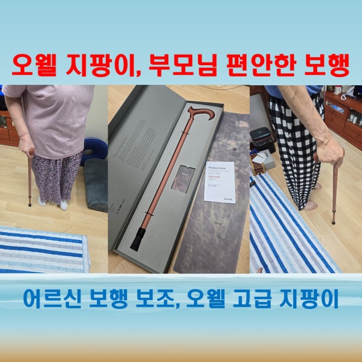  부모님 건강 관리, 오웰 지팡이로 안전하고 편안한 보행