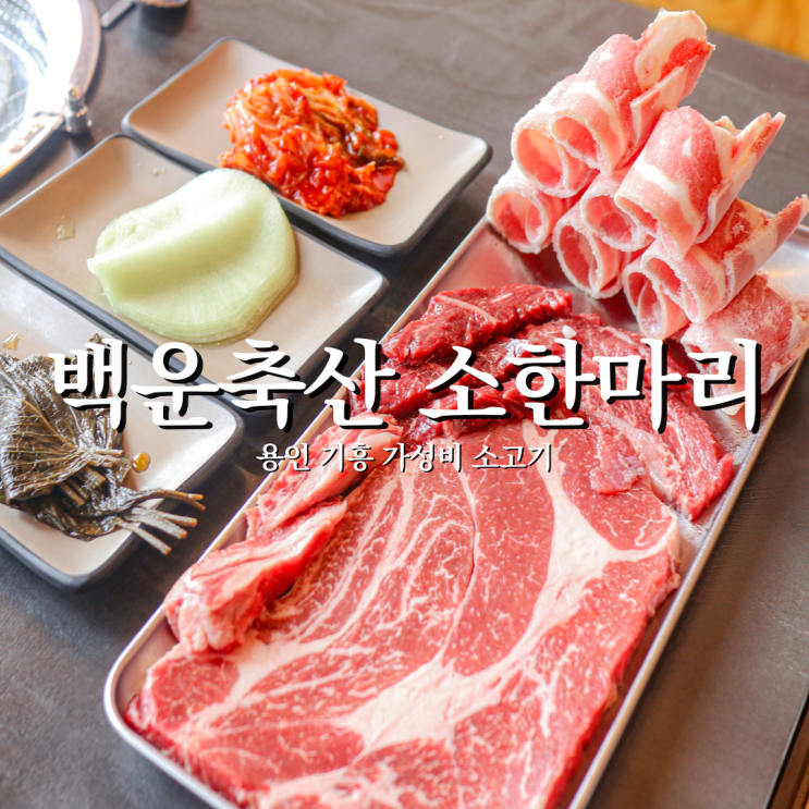  점심고민해결 기흥구청소고기 맛집 백운축산소한마리