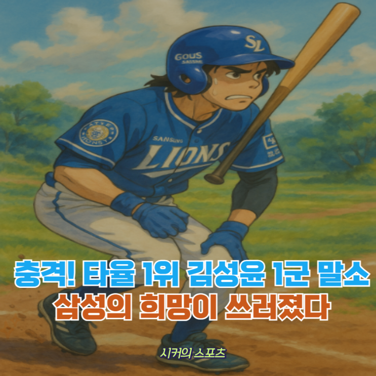 KBO 최고 타자 <b>김성윤</b>, 허벅지 <b>부상</b>! 복귀 시점은 언제일까