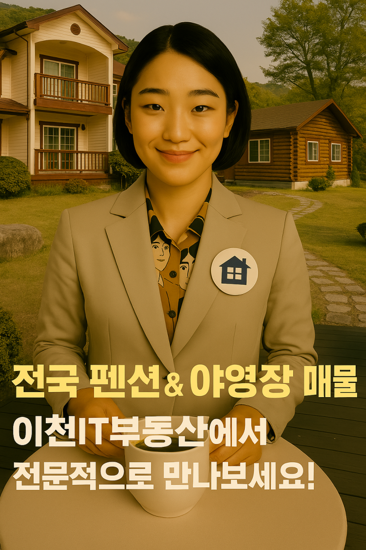   전국 펜션 & 야영장 매물 전문, 이천IT부동산에서 성공적인 투자를 시작하세요!