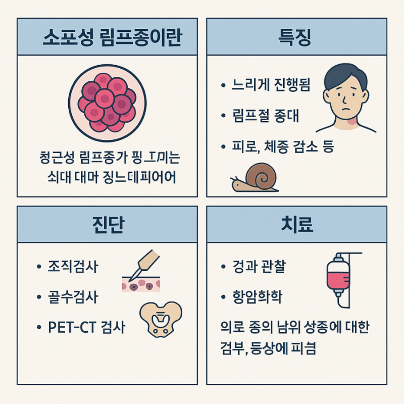 소포성 림프종이란? 증상부터 진단, 치료까지 자세히 알아보아요