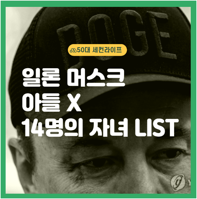  일론 머스크 눈에 멍들게 한 아들X, 자녀관계 총정리