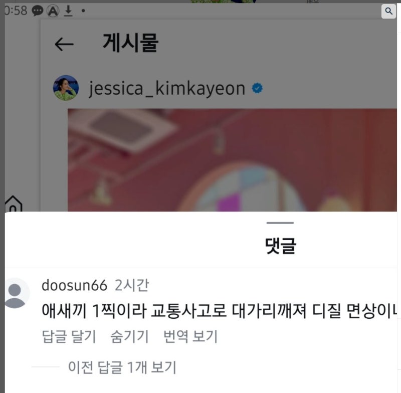 광주 출신 54세 배우 김가연 이재명 공개지지 연설 후 악플 박제 '끝까지 쫓아간다' 인스타 프....