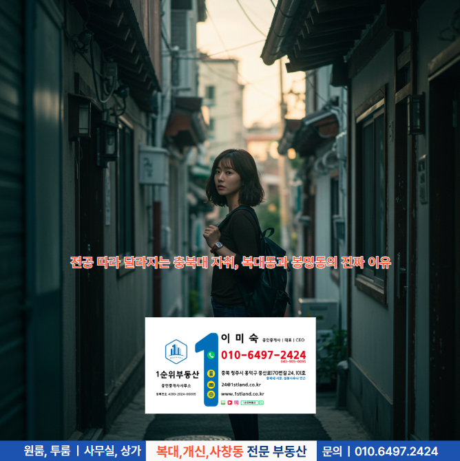  전공 따라 달라지는 충북대 자취, 복대동과 봉명동의 진짜 이유