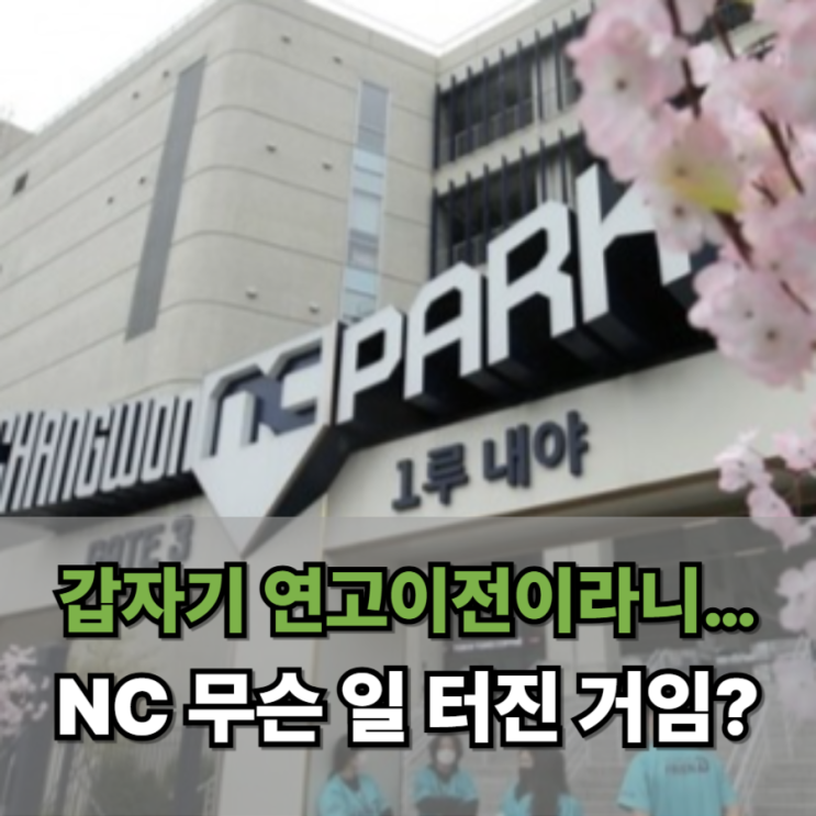  갑자기 연고이전이라니… NC 무슨 일 터진 거임?