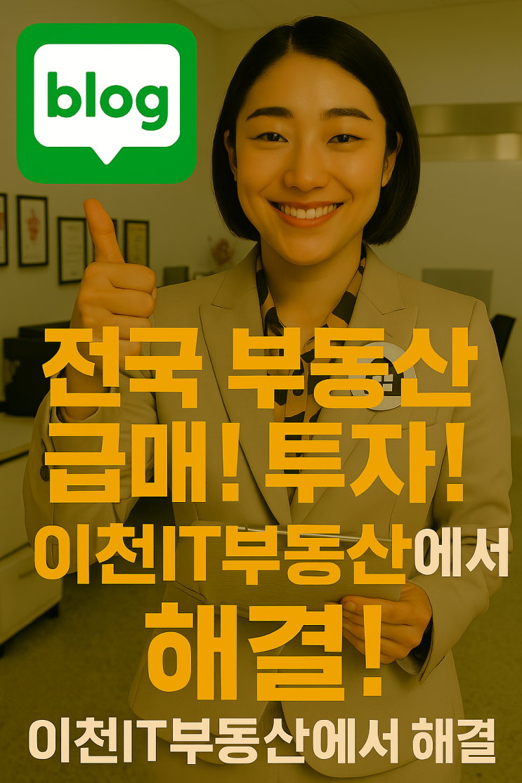  전국 부동산 급매, 이천IT부동산에 맡겨주세요! 