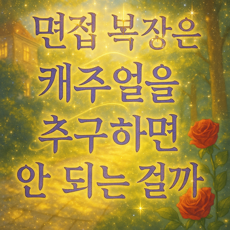  취준일기ㅣ사기업 마케터 면접 복장, 정장 안 입고 합격한 썰