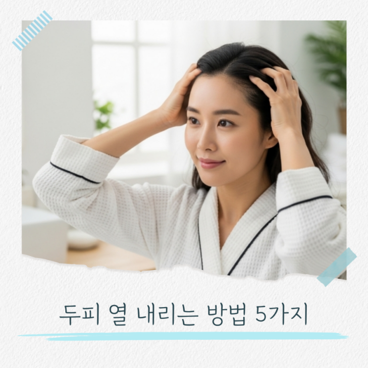  두피 열 내리는 5가지방법 여름철 탈모예방 시작은