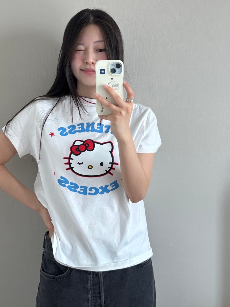  【HELLO KITTY】 자라 스파오의 헬로 키티 콜라보 반팔 구매 후기