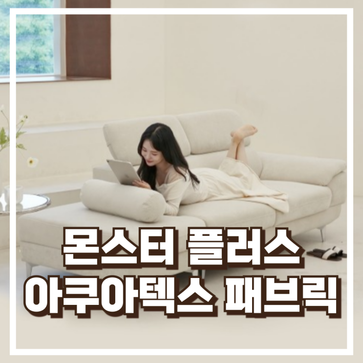  웰퍼니쳐 몬스터 플러스 아쿠아텍스 패브릭 소파로 거실을 더 품격 있게 리뷰, 혜택가