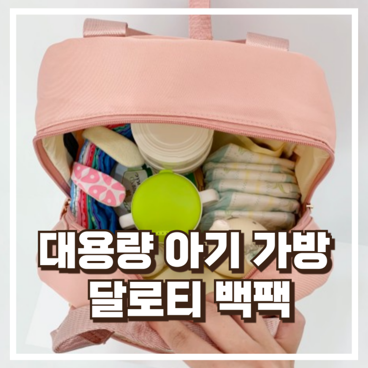  실용성과 디자인을 모두 담은 달로티 스테디 기저귀 백팩 추천, 할인가