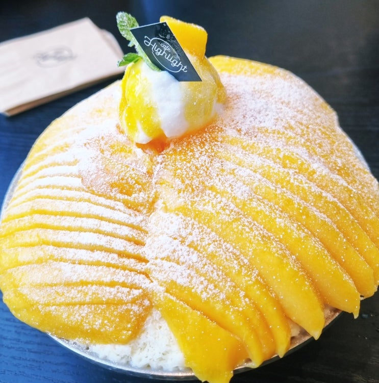  오산 브런치 카페 하이라이트 생망고빙수 짱~!
