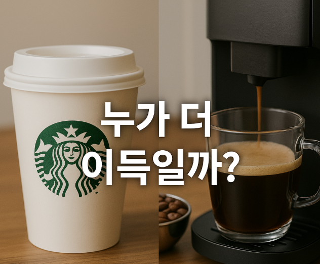  매일 스타벅스 사먹는 사람이 원두커피머신 구입하여 홈카페 입문하면 얼마를 절약할 수 있을까?
