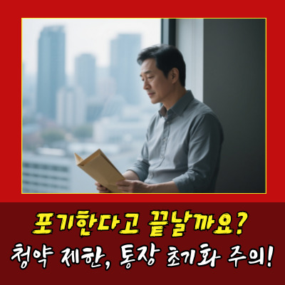  주택청약당첨후포기방법, 제대로 안 하면 불이익 생깁니다!