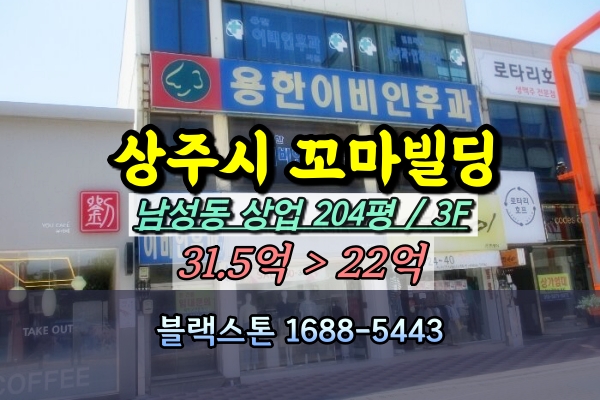  상주시 꼬마빌딩 경매 남성동 서문사거리 3층 점포 2개동 [2024타경902]