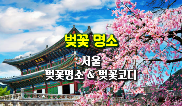 서울 벚꽃 명소 30선...벚꽃 나들이 코디・벚꽃코디・벚꽃룩