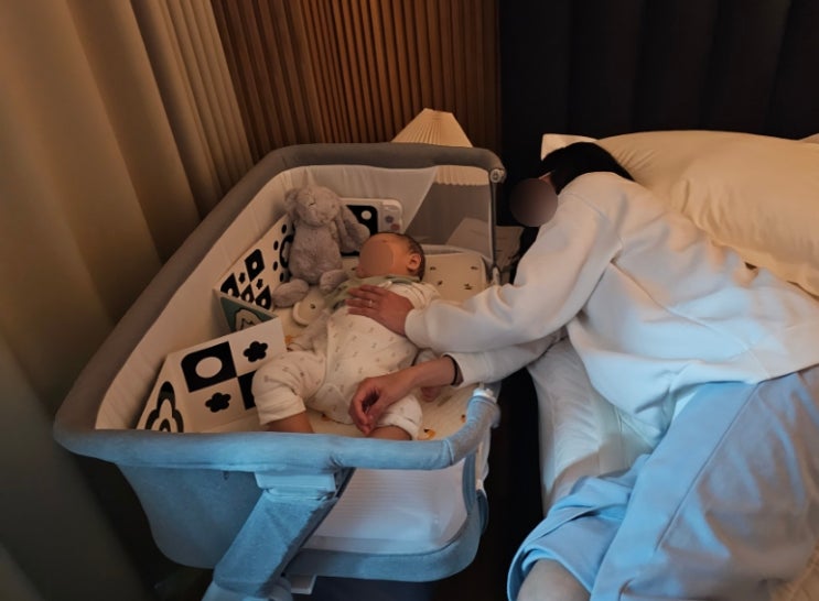  영 유아침대 리안 드림콧 휴대용 이동식 아기침대 2개월 후기 육아필수템 추천