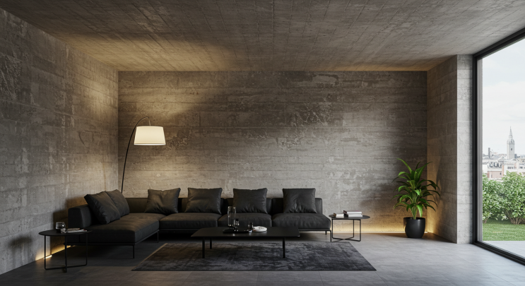  인테리어 디자인 스타일 _ 33. 노출 콘크리트 스타일 (Exposed Concrete Style)