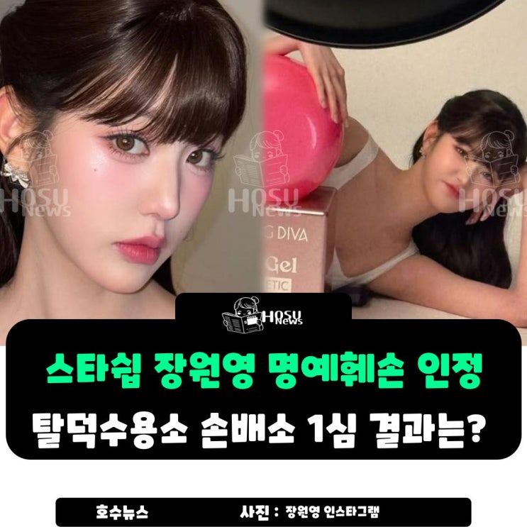 <b>장원영</b> 공격한 <b>탈덕수용소</b> 유튜버 최후… 스타쉽 1억 손해<b>배상</b>... 