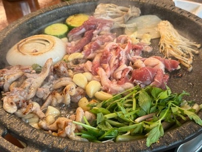 오리고기 맛있는 삼각지 맛집 청도미나리식당 삼각지점