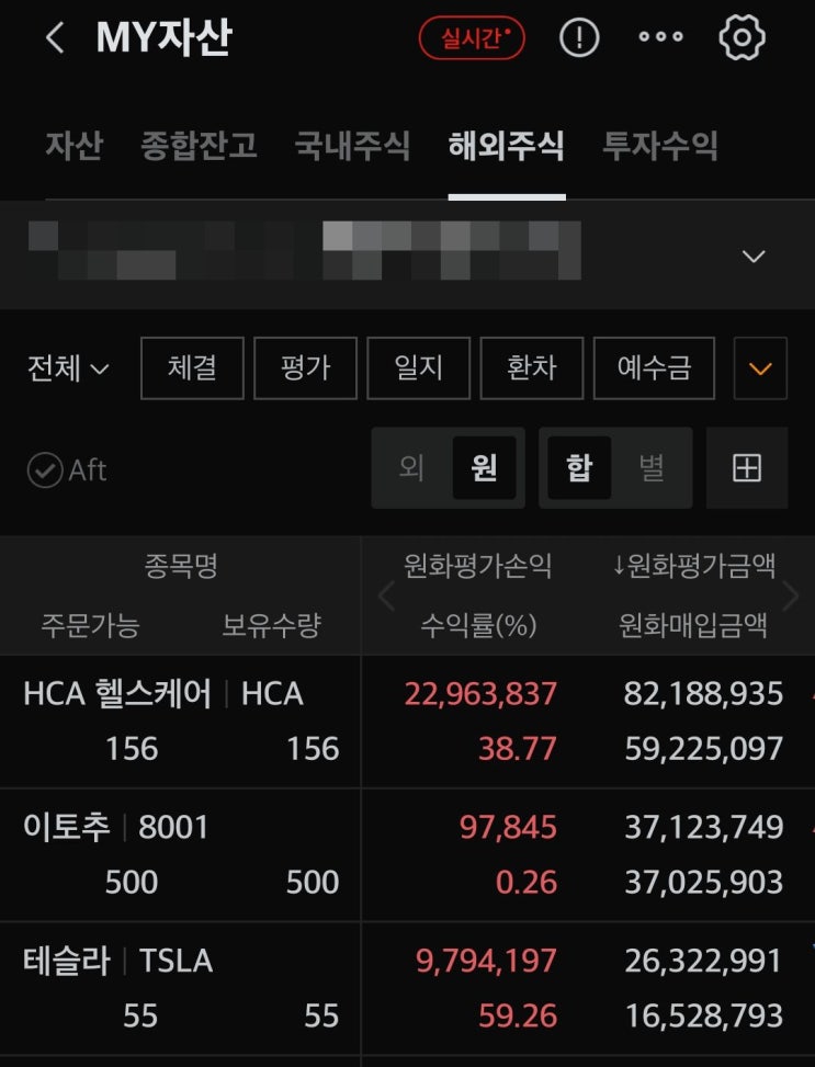  해외주식 1억 투자했더니... 수익률은?