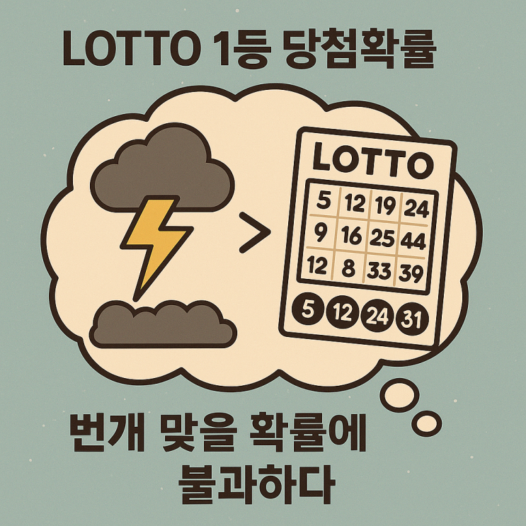  로또당첨될확률 알아보기