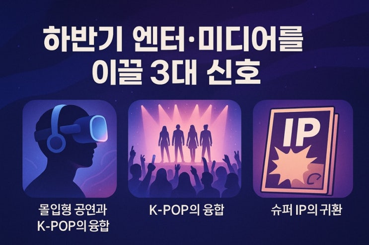 하반기 엔터·미디어를 이끌 3대 신호 - 몰입형 공연과 K... 