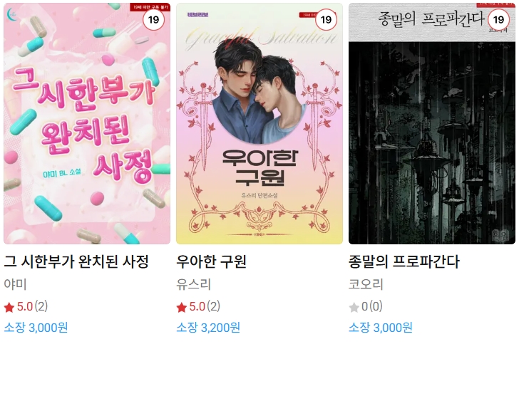 BL소설 신간) 25년 06월 01일 신간 BL소설 신간) 25년 06월 01일 신간