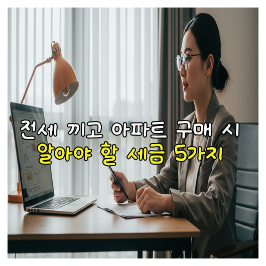  전세 끼고 아파트 구매 시 필수 세금 정보 5가지