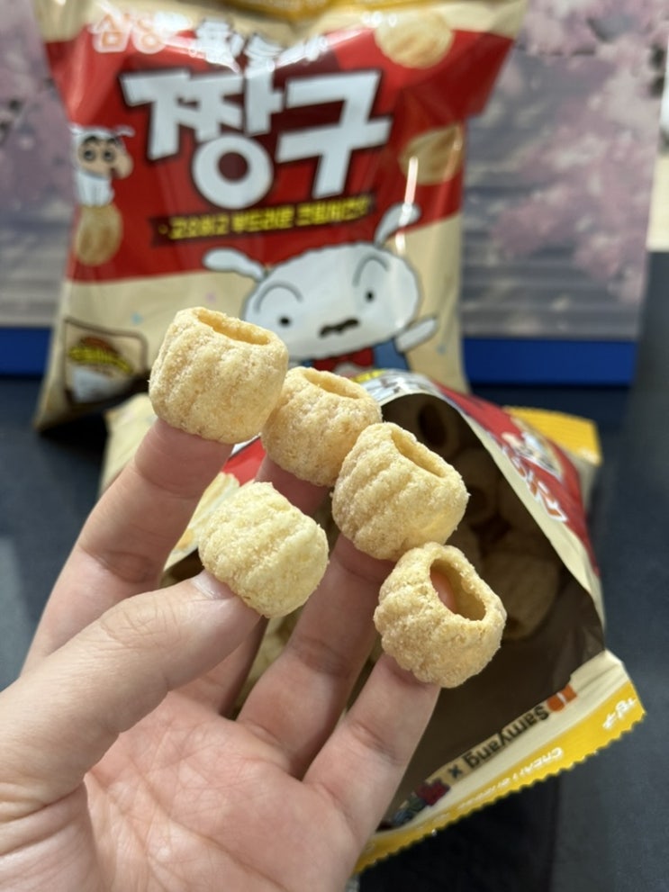 추억의 과자 트렌드 더하다 삼양 흰둥이 짱구 크림치즈맛
