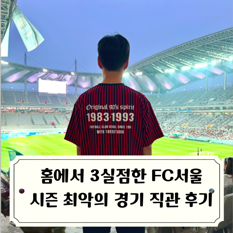 FC서울 직관 후기 17라운드 제주전 / 밖에서도 집에서도 털리는... 