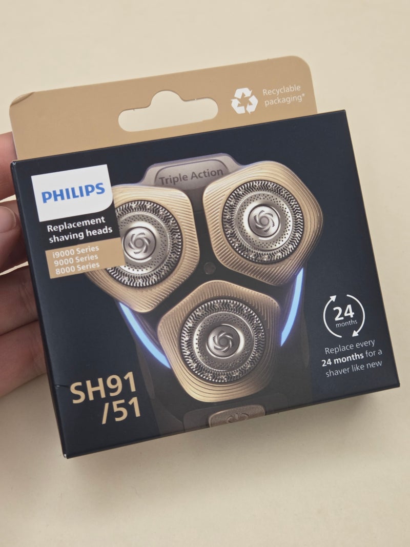 필립스 SkinIQ9000, 면도날 교체 SH91/51