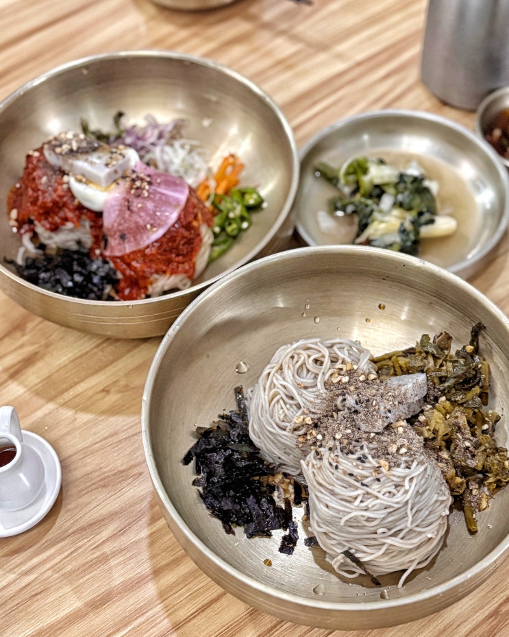  춘천 근화동 맛집, 소양강스카이워크 들기름 막국수 모듬전 추천 명가춘천막국수
