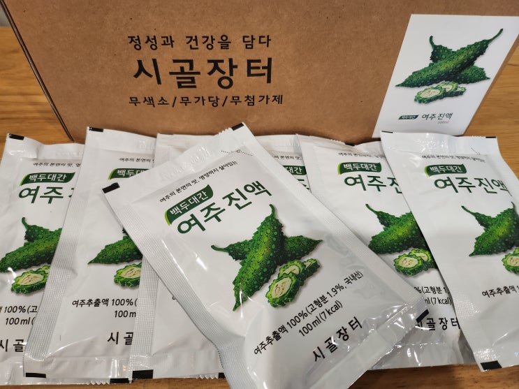  백두대간 여주진액 30포 국산 건강음료로 간편하게